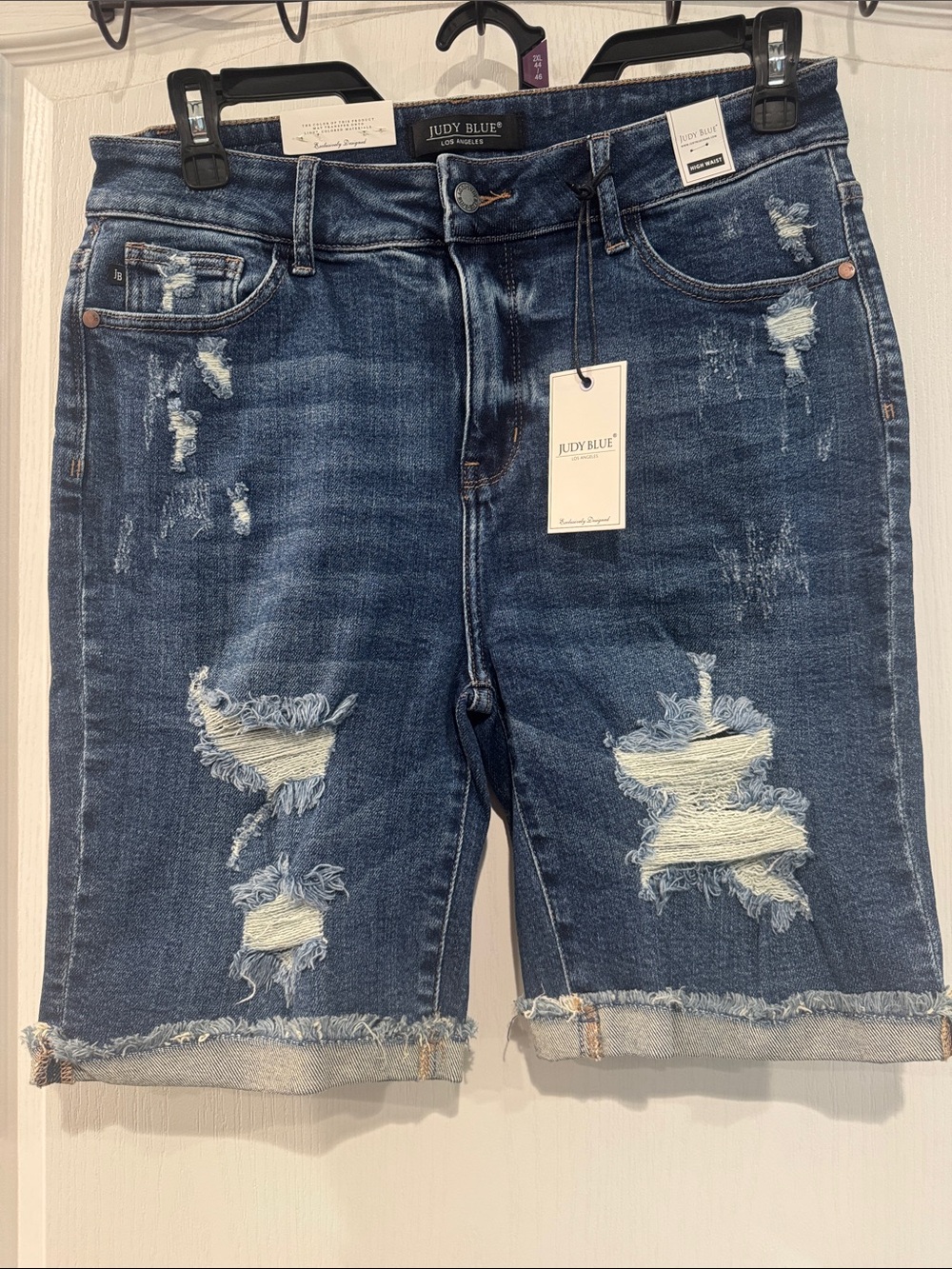 Judy Blue NWT Women’s Destroyed Bermuda Shorts - Size Xl